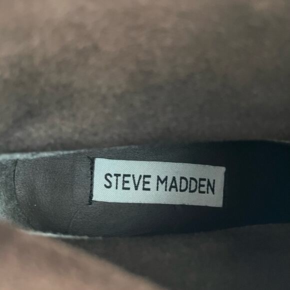 Steve Madden chocolate brown Jinnie suede heel booties size 8.5 - Picture 9 of 11